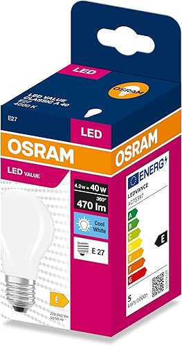 Osram LED FILAMENT CLASSIC A VALUE 4.2W 4000K Frosted E27