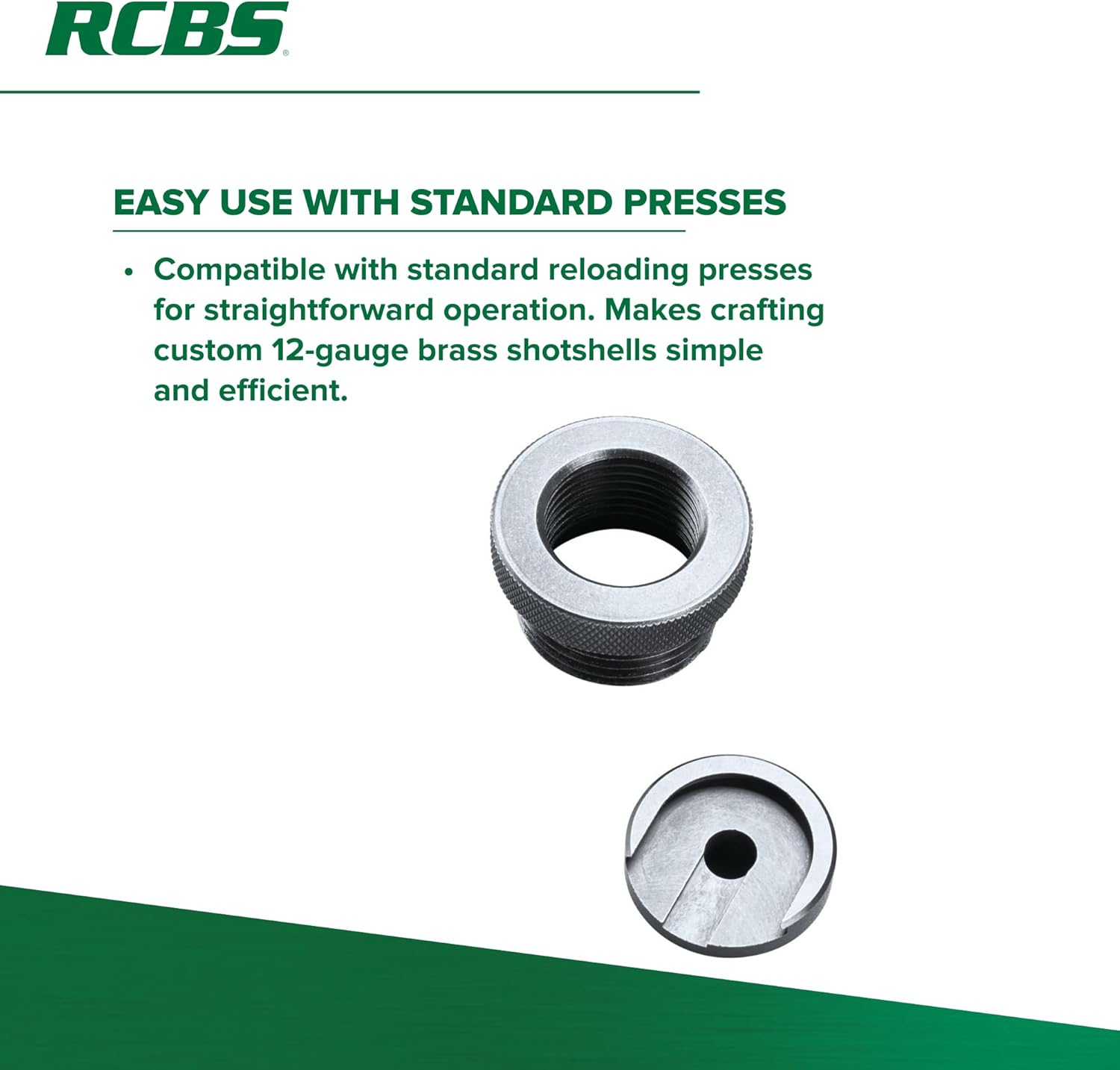 RCBS Cowboy Shotshell Die 12 Gauge Brass, Reloading Die Set for 12 Gauge Cowboy Action Shooting