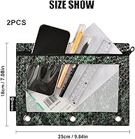 Vista 33 de Binder Pouch Purple Gold Shine Marble File Folder Sturdy Pencil Pouch for 3 Ring Binder Clear Window Office Desk Supplies Case Memento Holder with