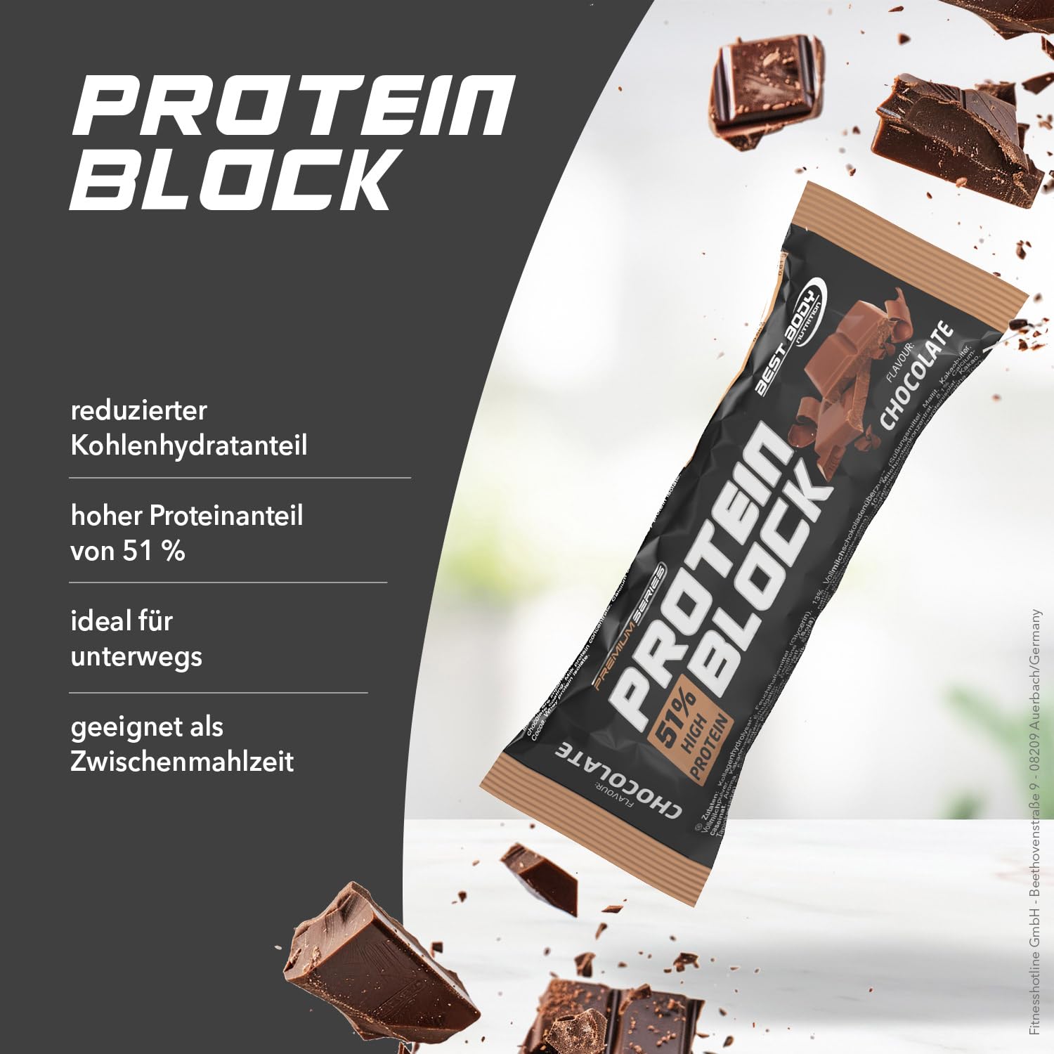 Best Body BBN Hardcore Protein Block Barretta Proteica, Mix Box, Confezione da 15 pezzi