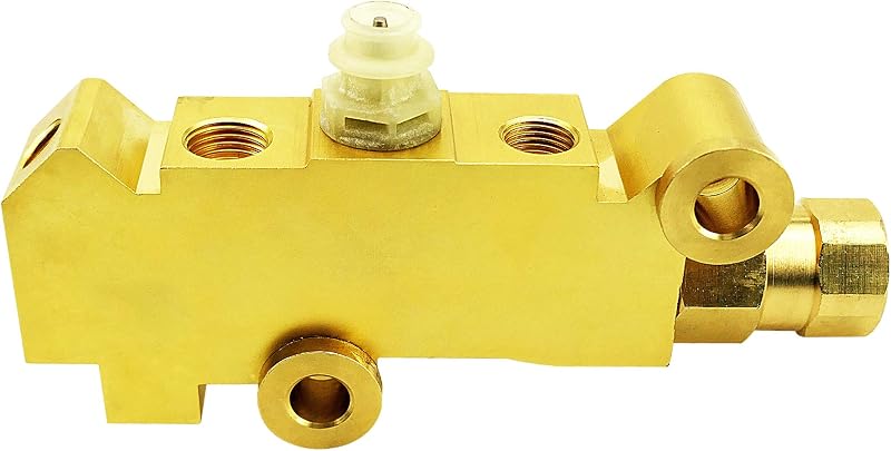 Válvula proporcionadora de freio PV4 em latão Qnbes para sistema a disco Ford, Chevy e Mopar – 1 unidade