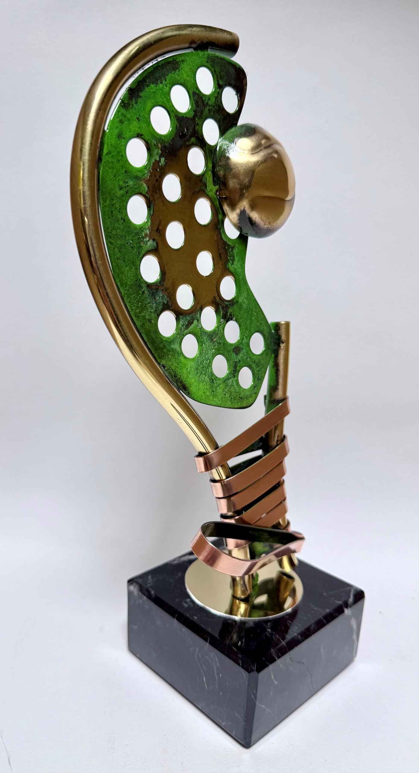 Premios Pádel GRABADOS trofeo PERSONALIZADO de cobre y zinc Pala con pelota