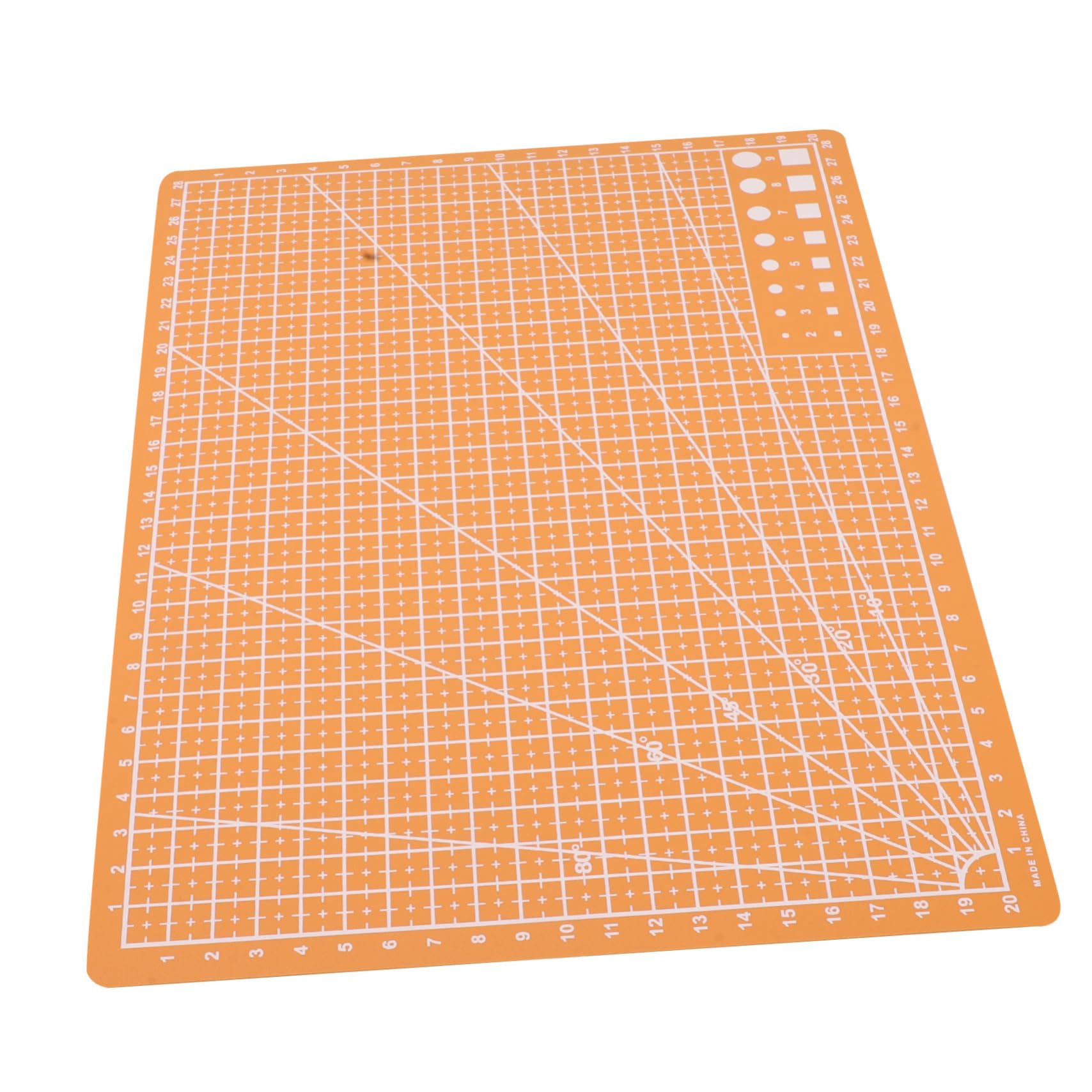 KONTONTY Double-sided Cutting Mat for Sewing Crafts A4 Size Nonslip Surface Grid for Precise Cutting