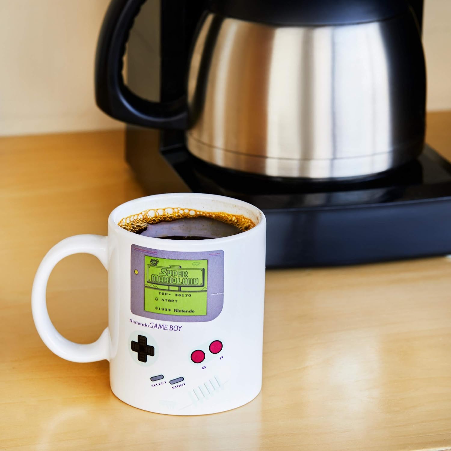 Paladone Gameboy Heat Changing Coffee Mug - Gift for Gamers, Nerds, Nintendo Mario Fans, Men, and Retro 90s Game Enthusiasts - 10 Ounces, view 6