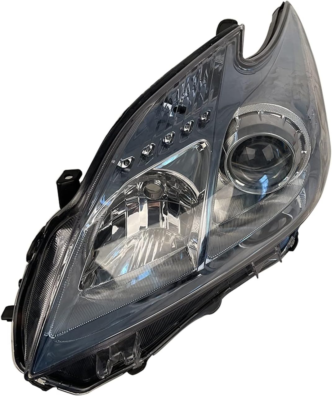 A Pair Car Headlight Compatible With T0yota Prius ZVW30 White Headlamp Lens 2009 2010 2011 2012 2013 2014 2015