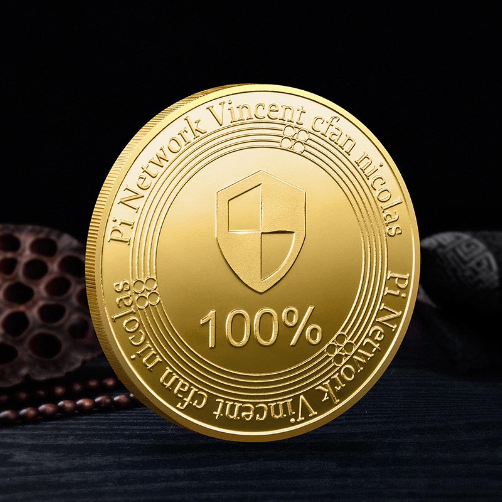 Amazon.co.jp: PI COINゴールドネットワーククリプトカレンシーニューコレクションシルバーメッキ土産物ギフトクリプトココイン記念 ビットコインホーム装飾 : ホビー