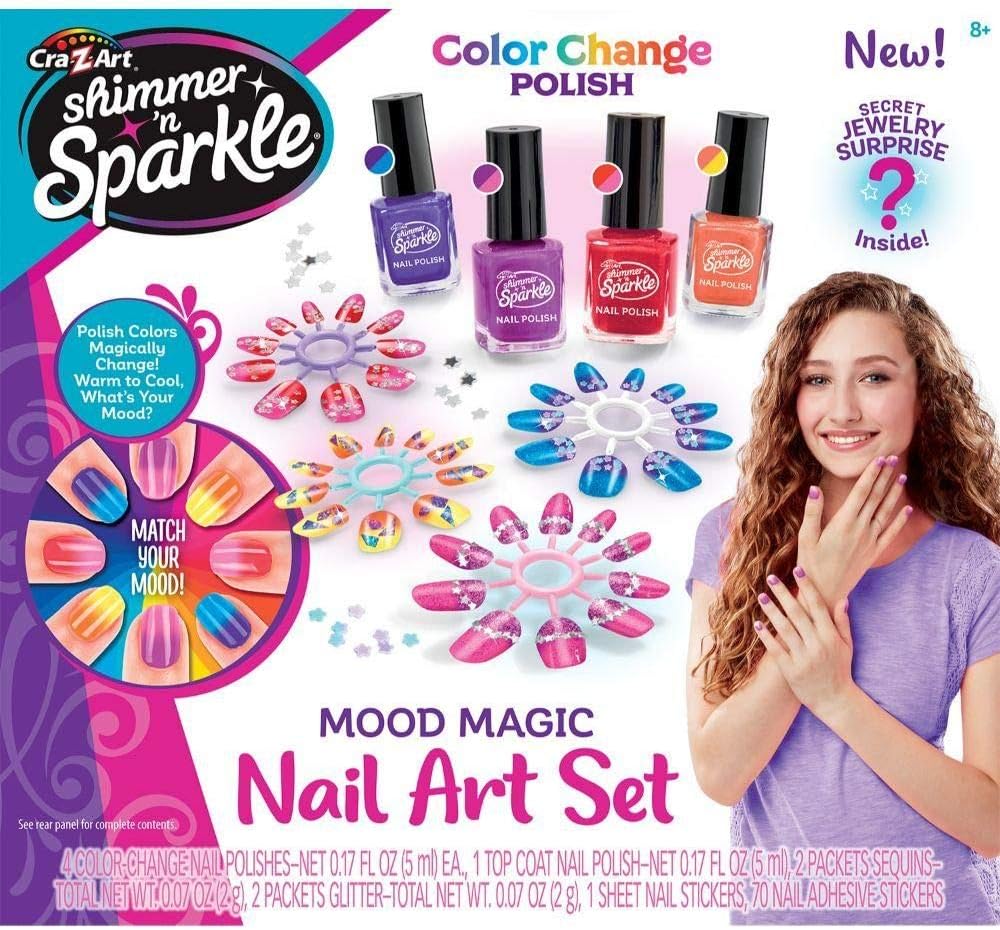 Cra-Z-Art Shimmer N Sparkle Mood Magic Nails, Multi Color, 17959