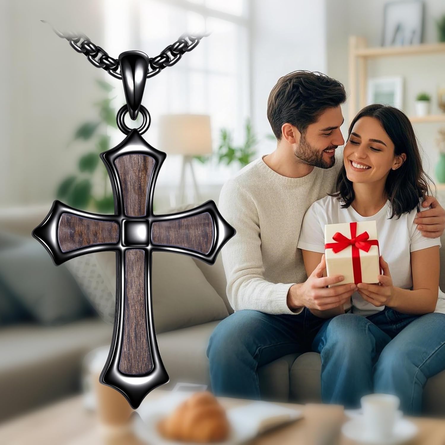 Cross Necklace 925 Sterling Silver Faith Pendant Christian Jewelry Gifts for Women Men - Image 6