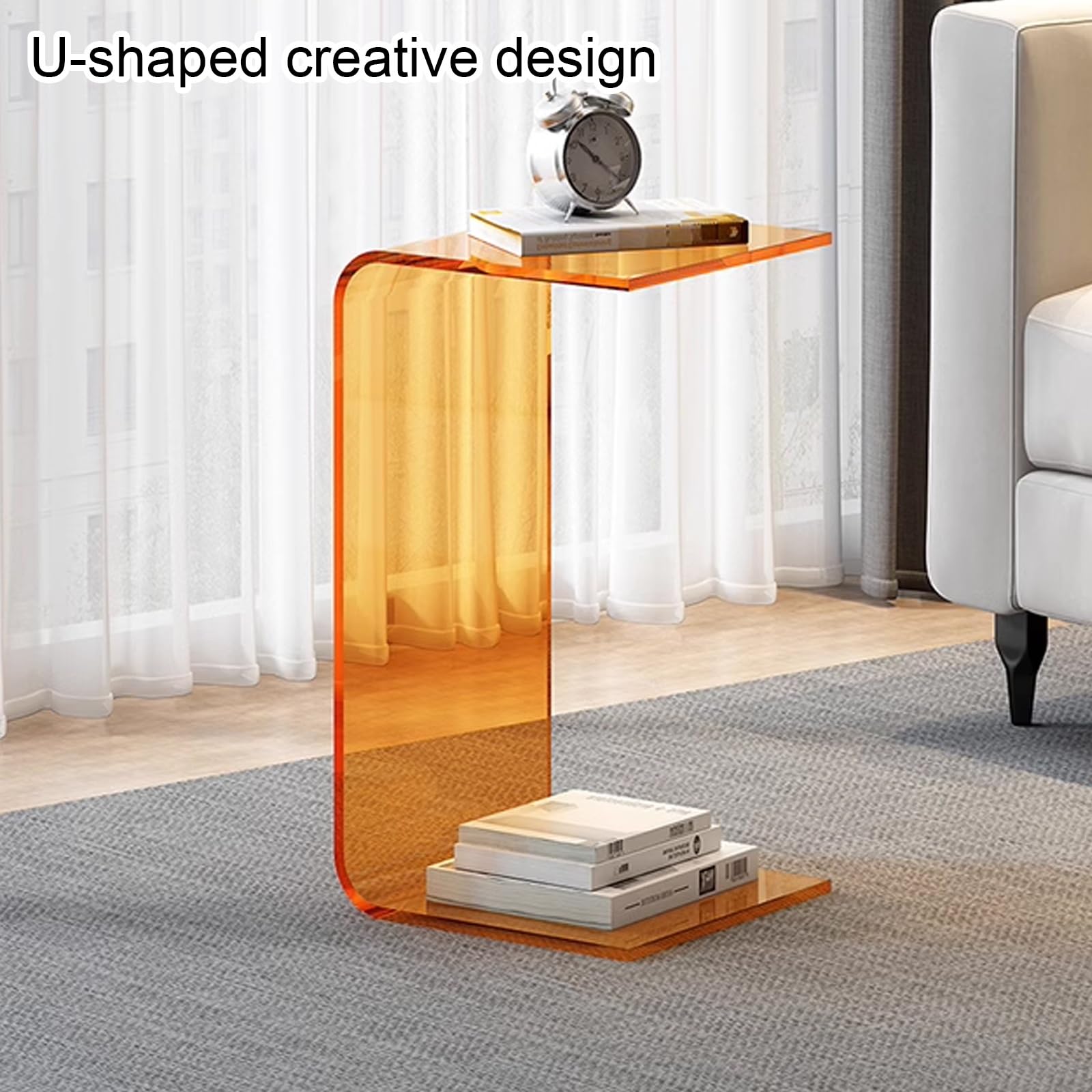 Table D'appoint En Acrylique à 3 Niveaux Avec 3 étagères