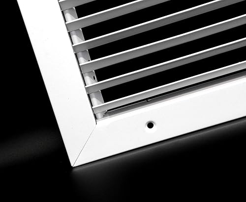 Miniatura 2 de HVAC Premium Rejilla de retorno de barra fija de 14 x 10 pulgadas - Estructura de acero - Aspecto elegante y acabado resistente dimensiones