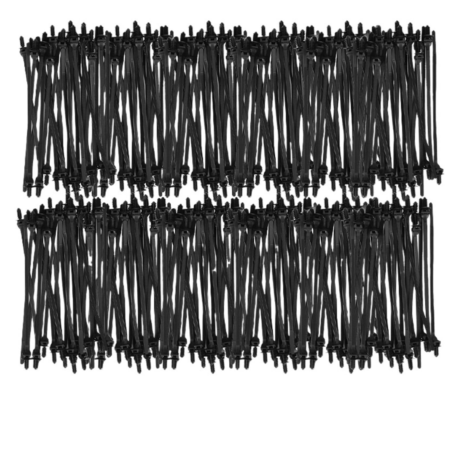 plastikowe taśmy Opaski zaciskowe nylonowe samozaciskowe do montażu w samochodzie, 16,5 cm, do zarządzania przewodami(Black-100PCS)