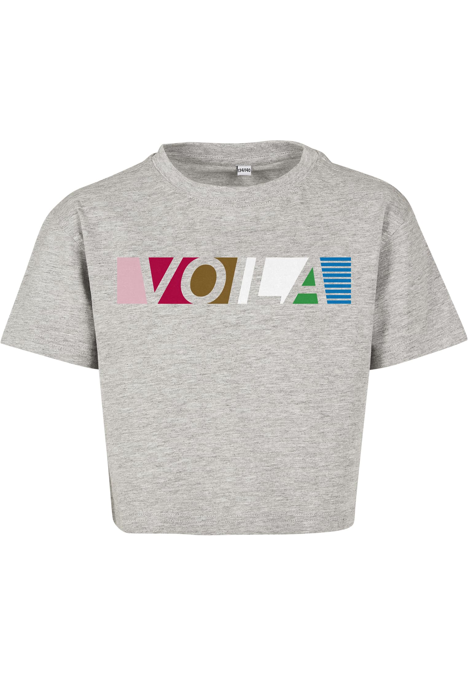 Mister Tee Kinder Voila T-Shirt, Heather Grey, 146/152
