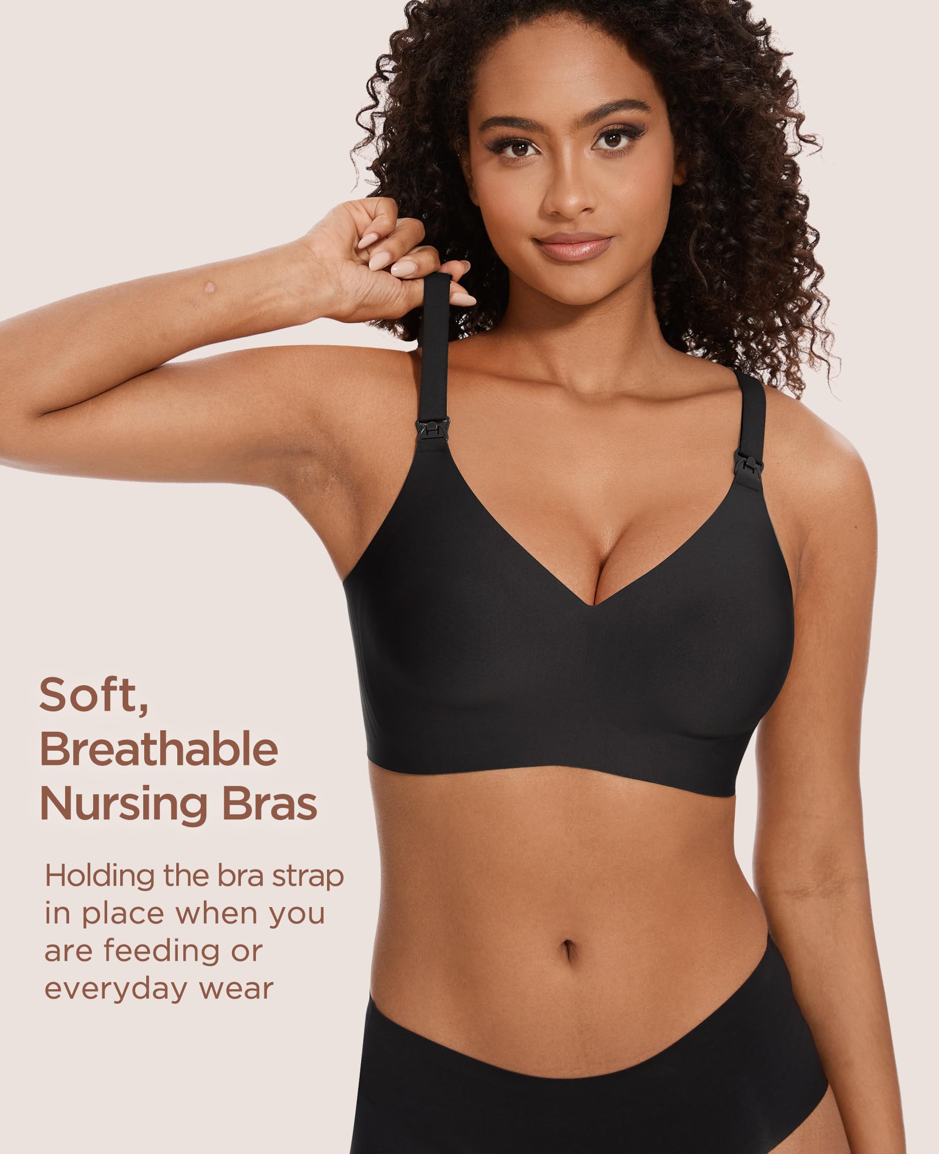 HBselect Sportivi Gravidanza Reggiseno Allattamento Senza Cuciture Bra Donna Morbido e Traspirante Reggiseno Senza Ferretti