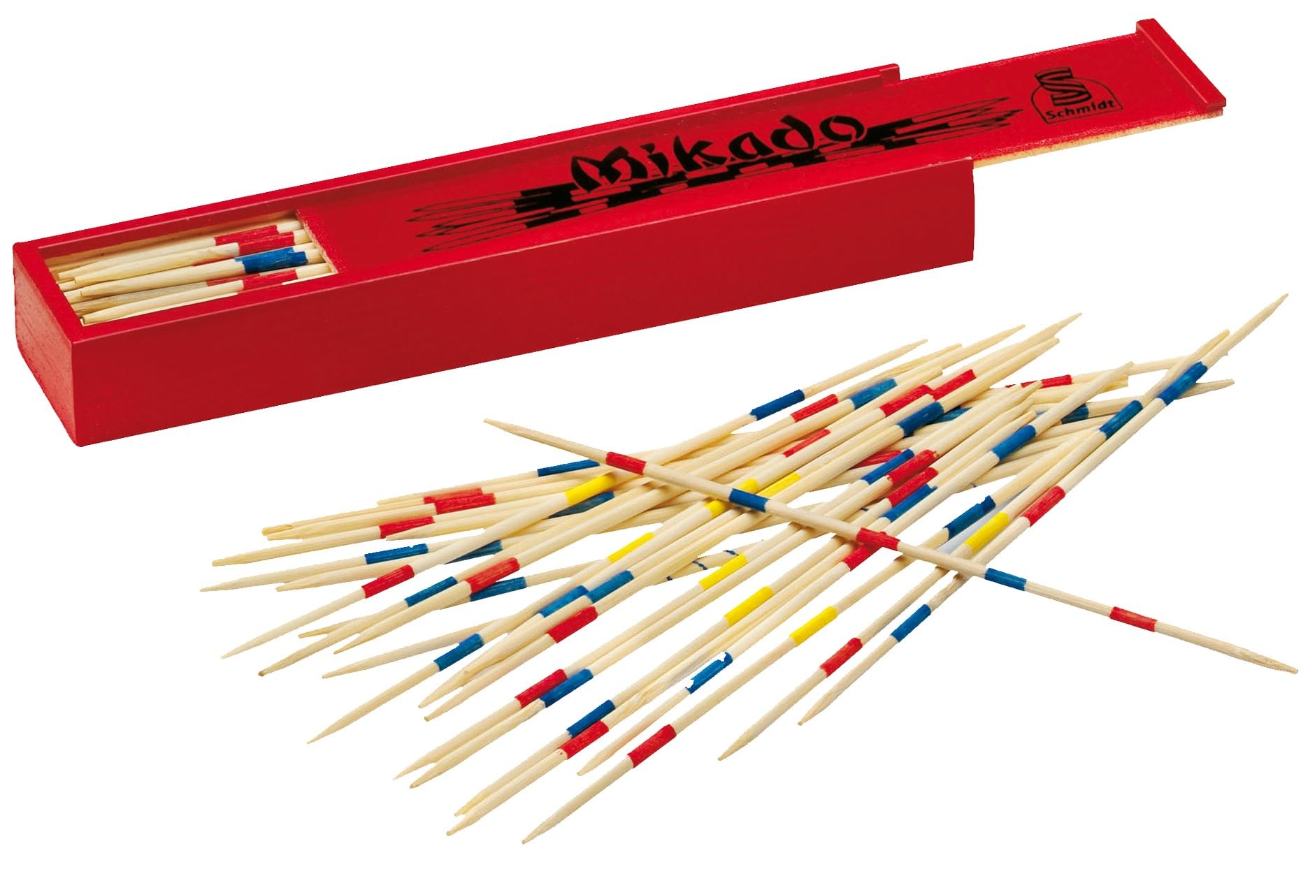 Schmidt Spiele 49197 Die große Spielesammlung Premium-Edition, in Einer Metallbox, Bunt[Exklusiv bei Amazon] & 40425 Mikado