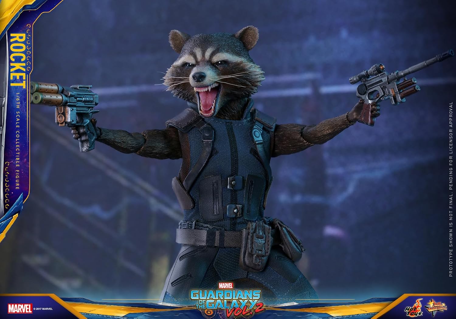 Hot Toys Guardians of The Galaxy Vol. 2 Movie Masterpiece Action Figure 1/6 Rocket 16 cm