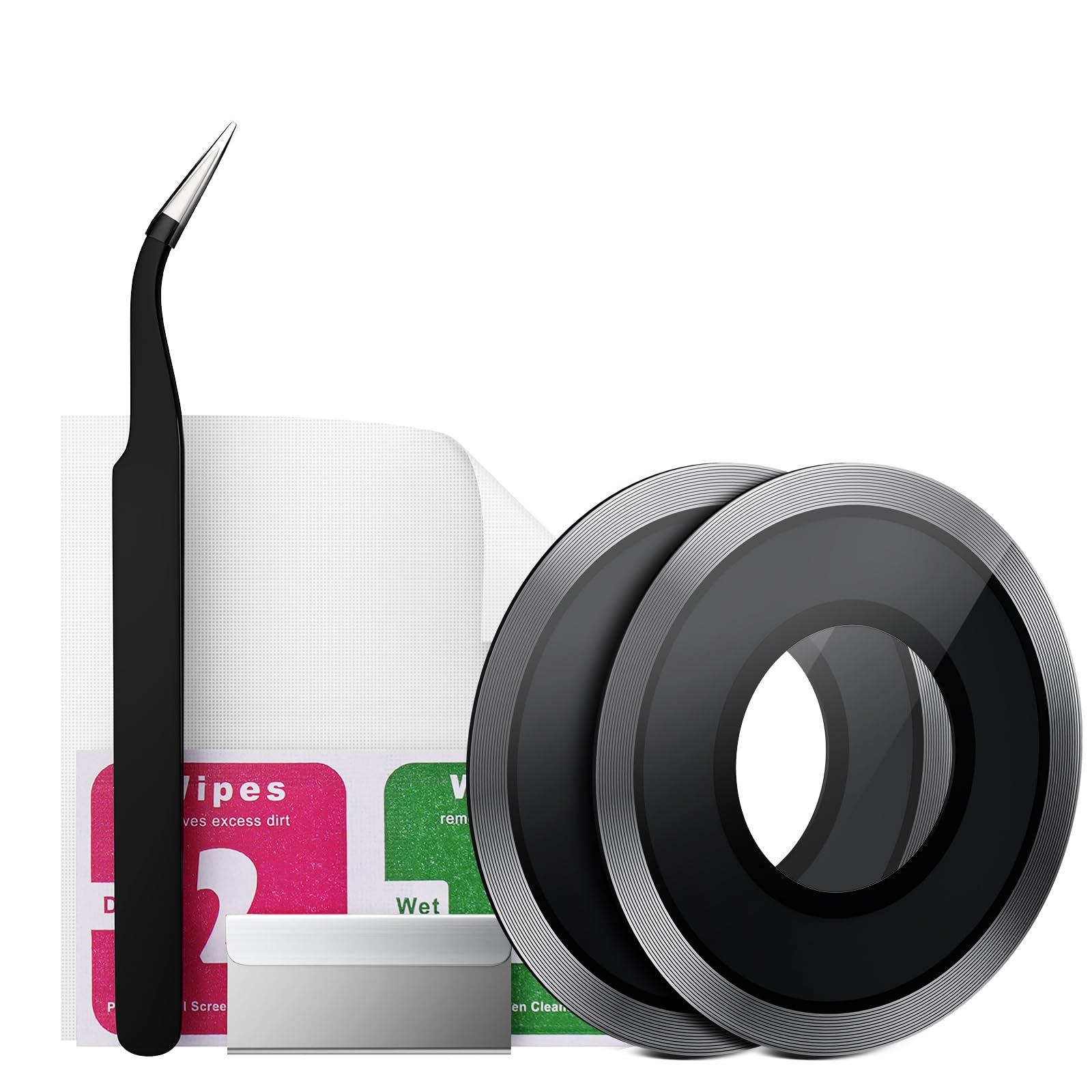 Kit De Remplacement Lentille Caméra Huawei P40 Pro - 2 Packs Verre Objectif Arrière Avec Outils