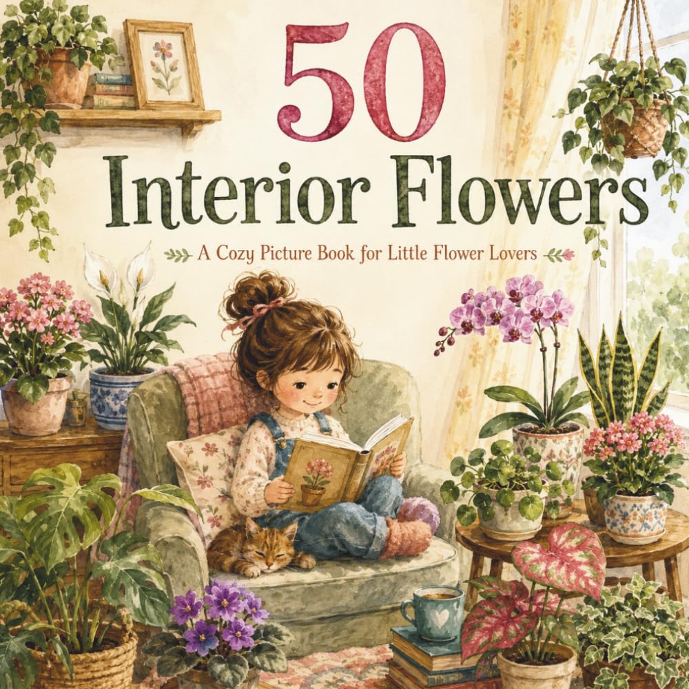 50 Interior Flowers: A Cozy Picture Book for Little Flower Lovers (The 50 Things Kids Should Know Series)