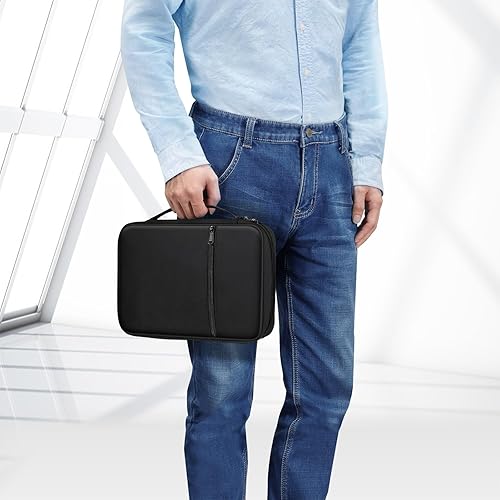 Miniatura 59 de FINPAC Funda para la Biblia, funda de transporte para libros, bolsa protectora para la Biblia con asa y bolsillo con cremallera, regalo para madre