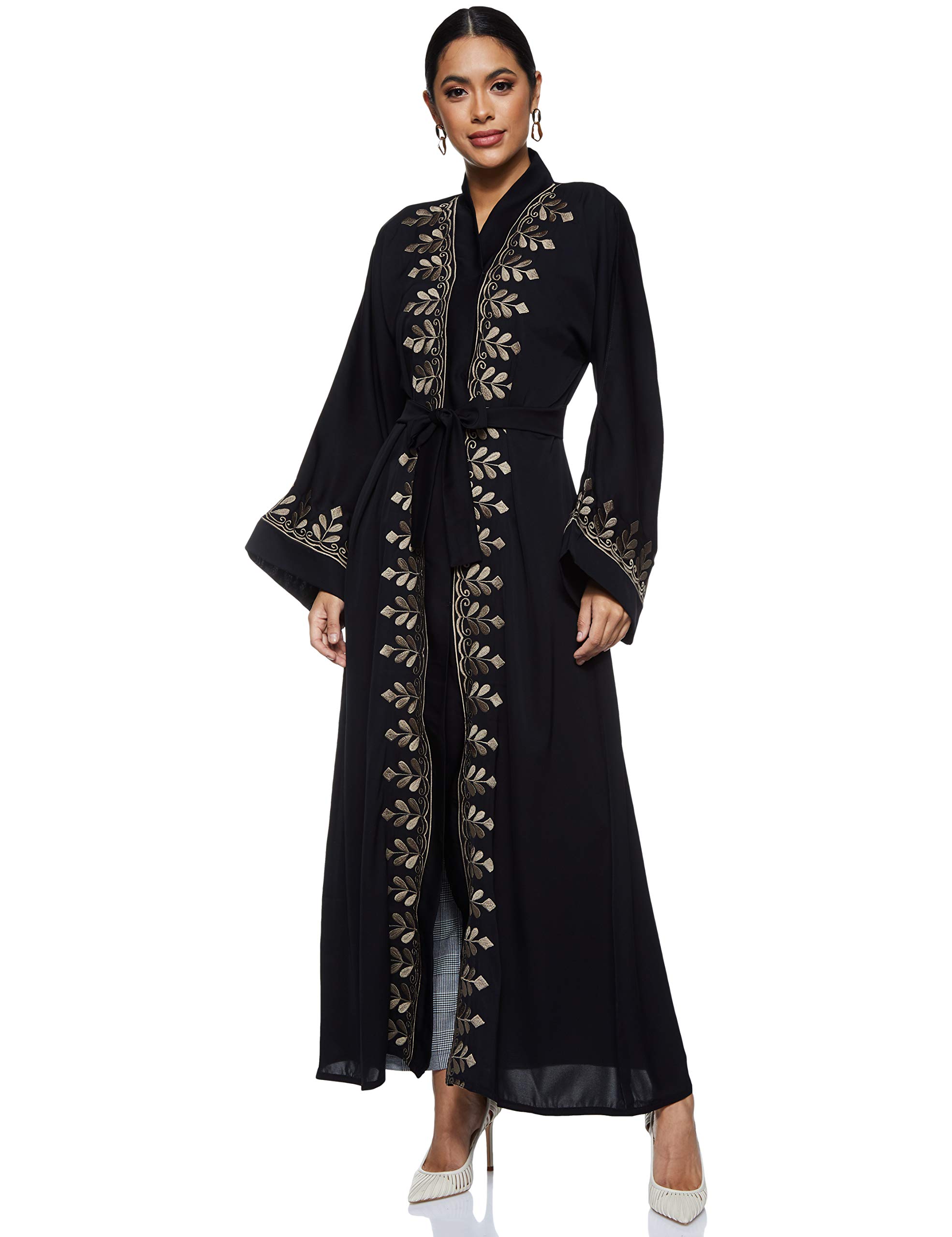 womens On Shoulder Modern Abaya Aj377A Abaya (pack of 5)