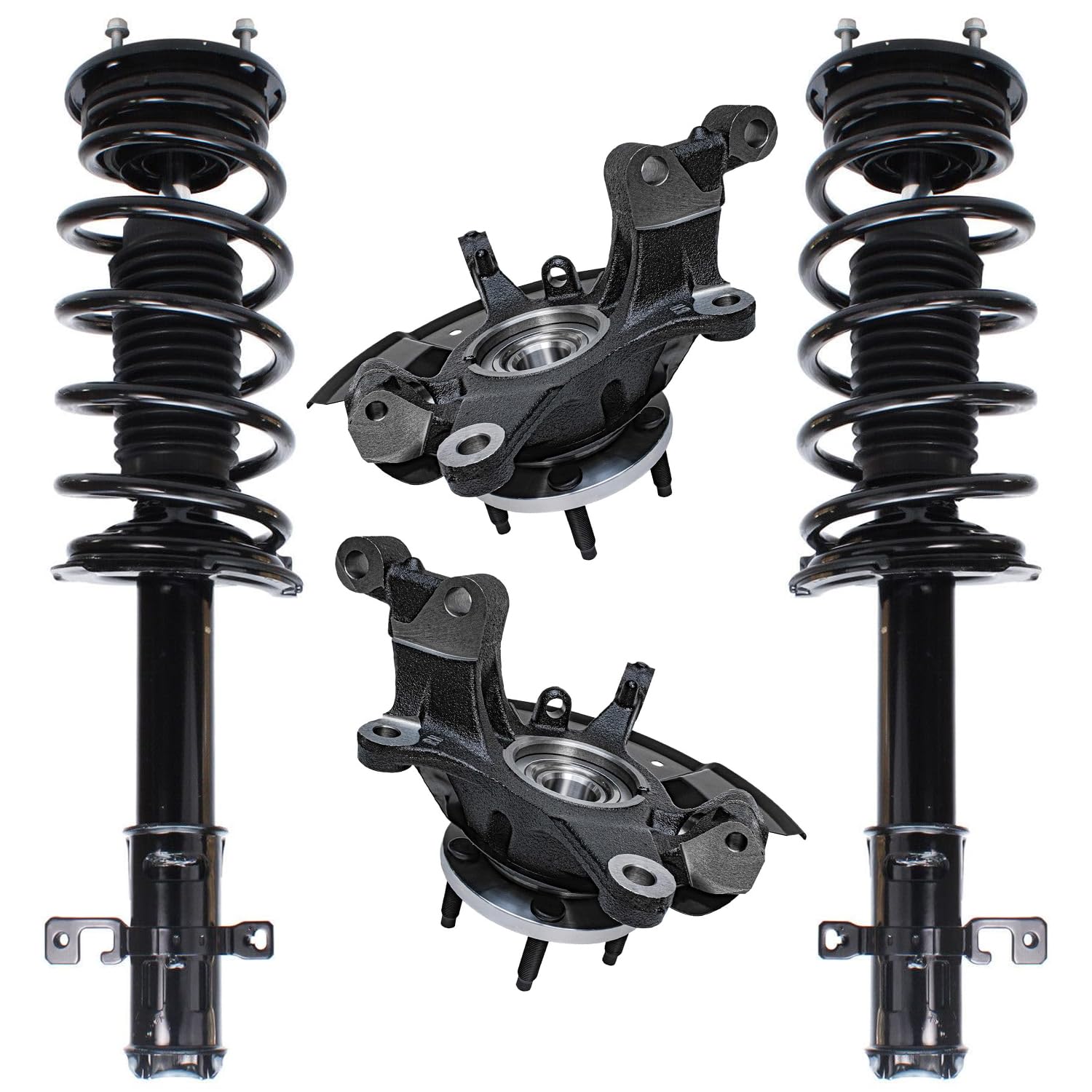 Detroit Axle - Front Steering Knuckles Kit for 07-10 Ford Edge Lincoln MKX