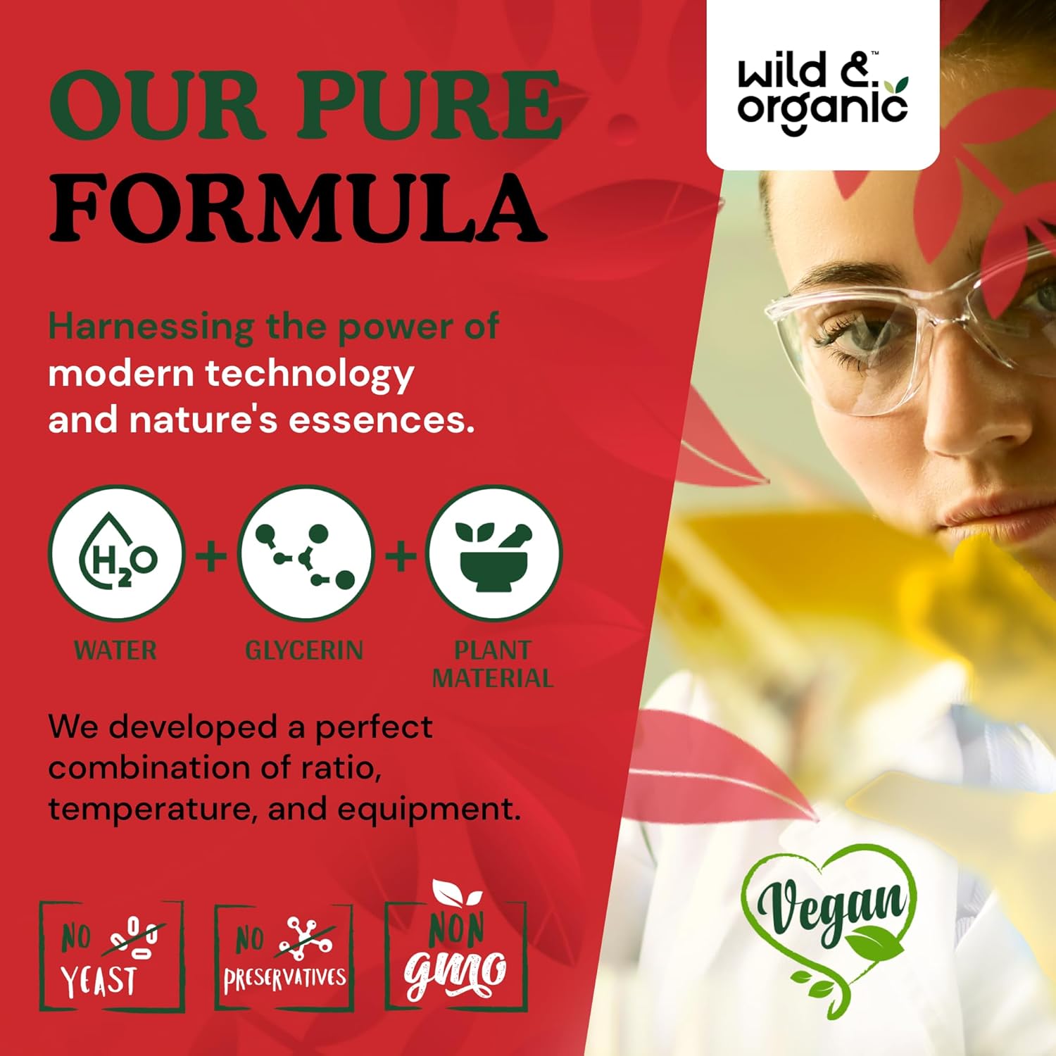 Wild & Organic Butchers Broom Tincture - Leg Support Supplement - Ruscus Aculeatus Root Drops - Herbal Butchers Broom Supplement - Vegan, No Alcohol & Sugar - 4 fl oz - Image 8