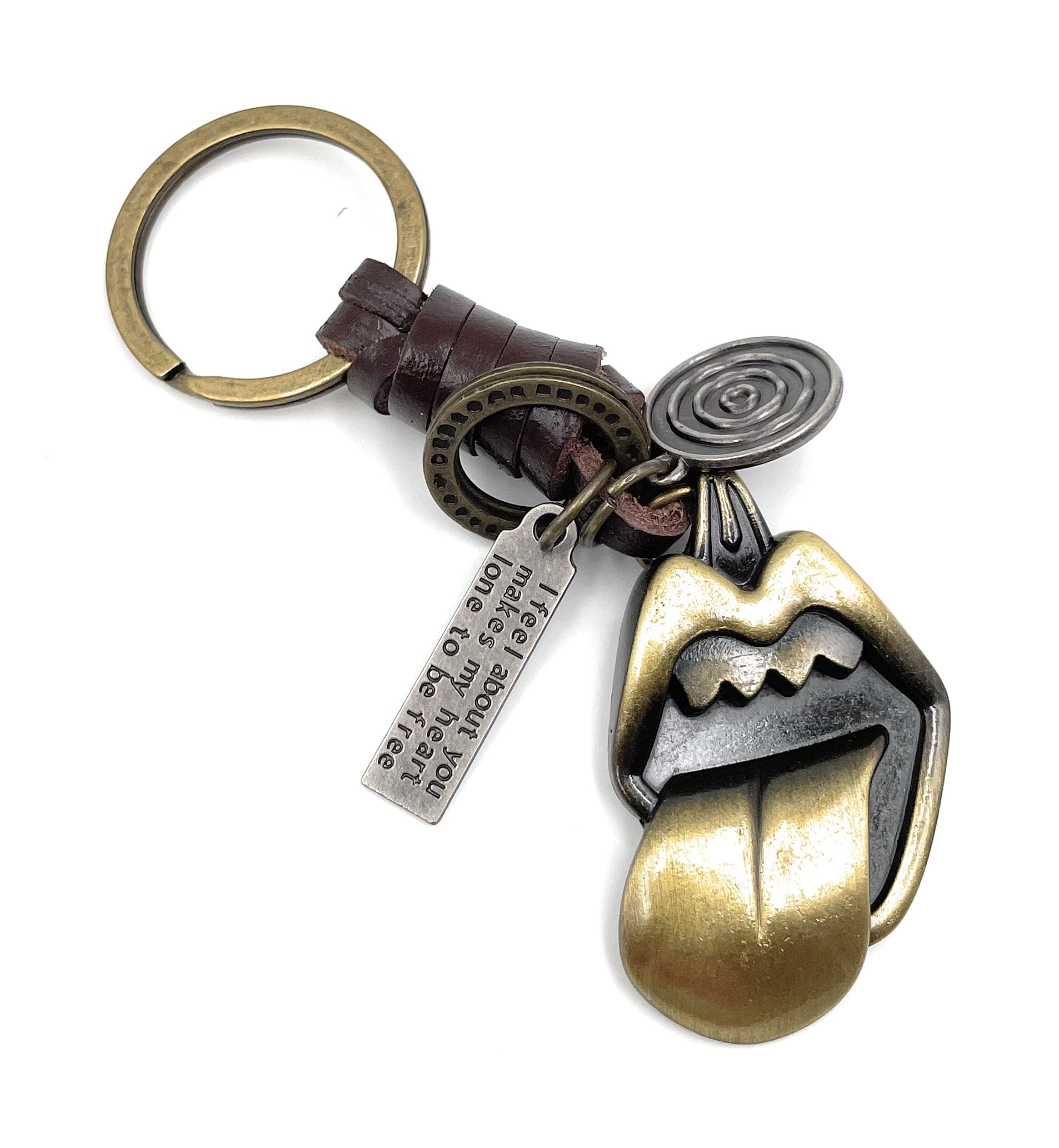 Onwomania - "Couple Pendentif Amour Chat Porte-clés - Porte