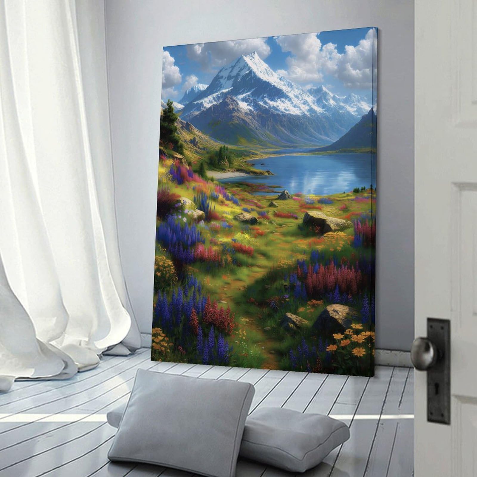 Junmoney Wall Picture Print Aoraki Mount Cook National Park, 08x12inch(20x30cm), for Entrance Walls, Hall Decor Or Foyers, A Neat Decor Update for Hallways