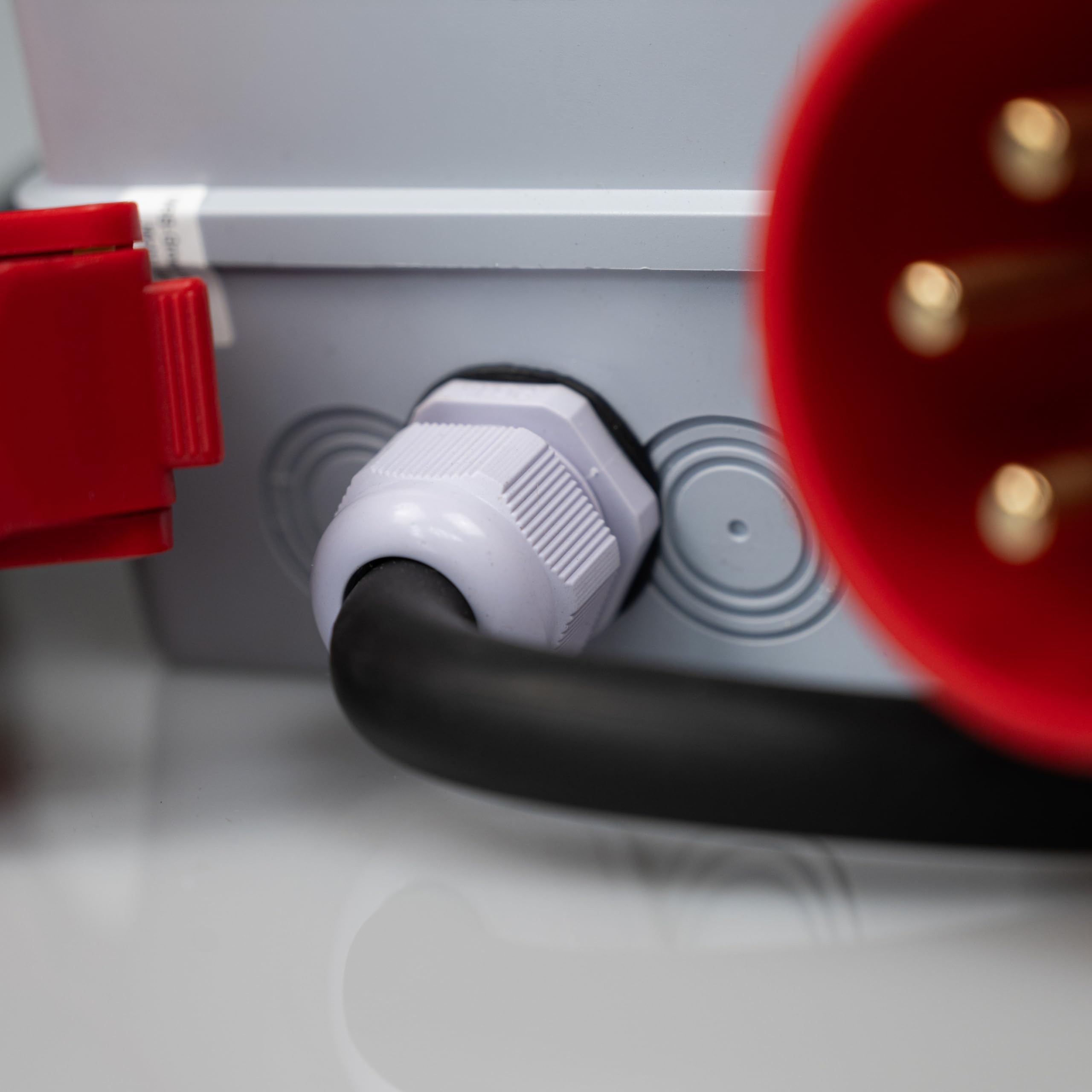 NAKA 32A MID geeicht - Mobiler Digital Stromzähler Zwischenstecker Box 1m 400V / 32A CEE-Stecker Und Kupplung 1m