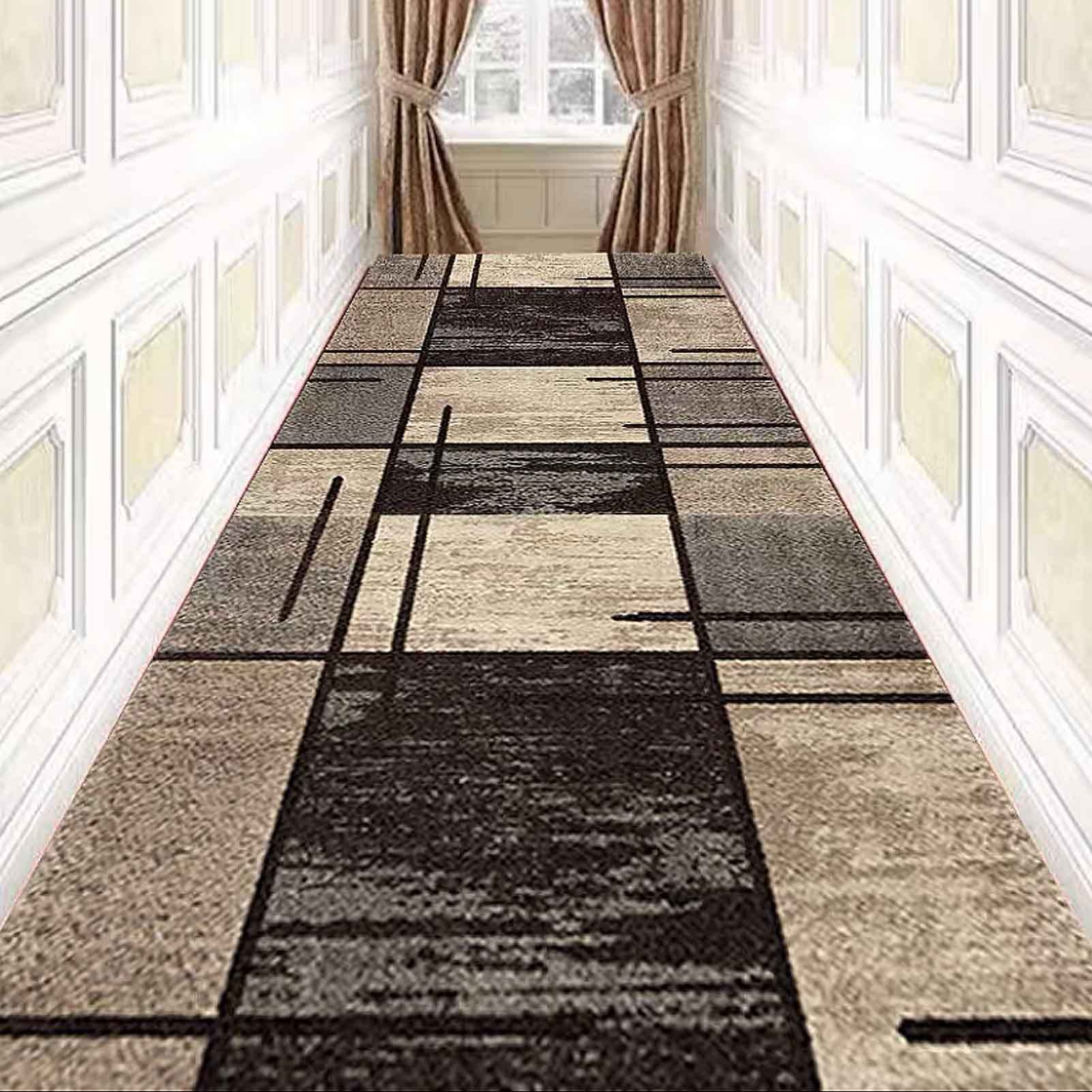 Tapis de couloir antidérapant fini les glissades avec ce grand tapis lavable de salon
