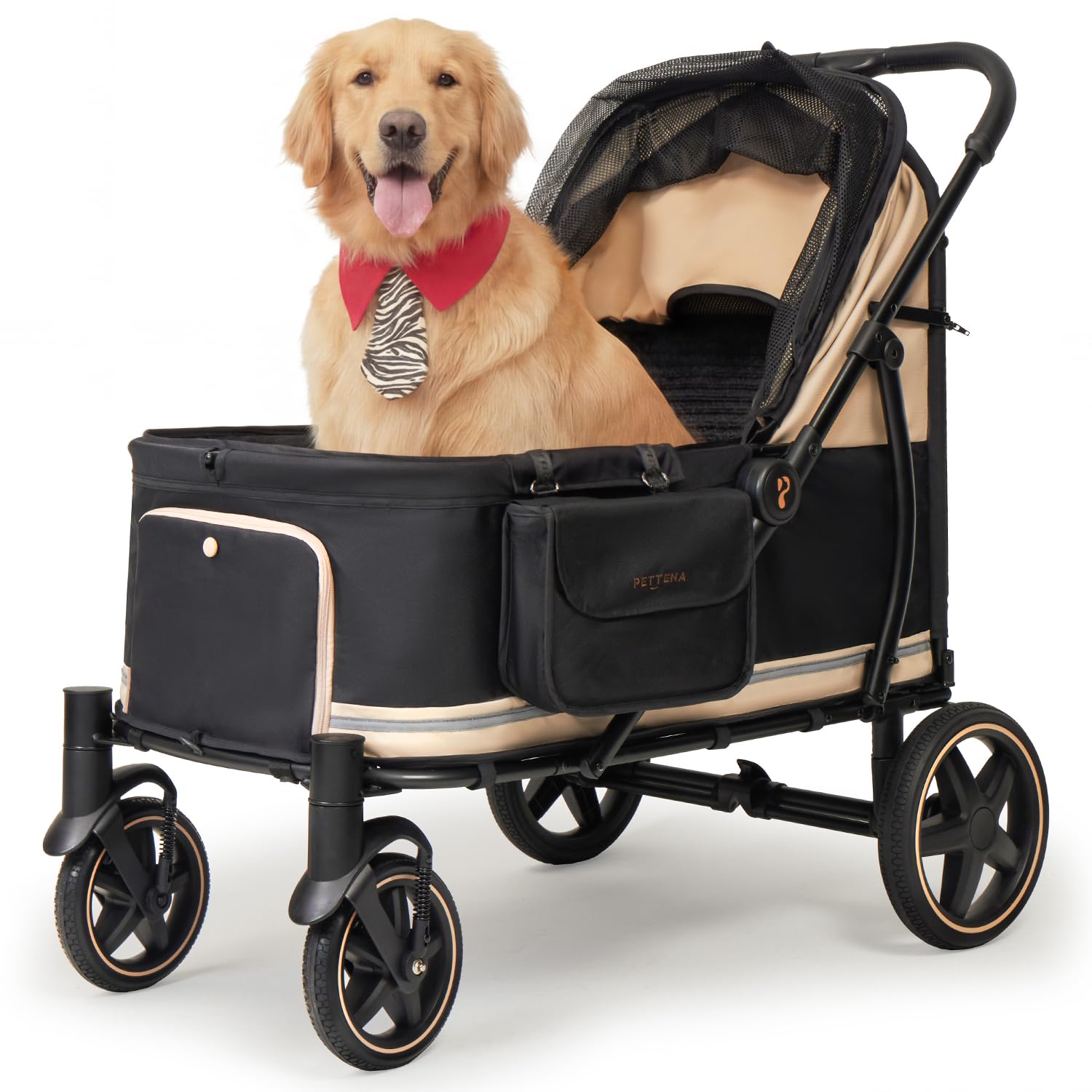 Amazon.co.jp: 【大型犬専用・スロープ付】PETTENA ペットカート 大型