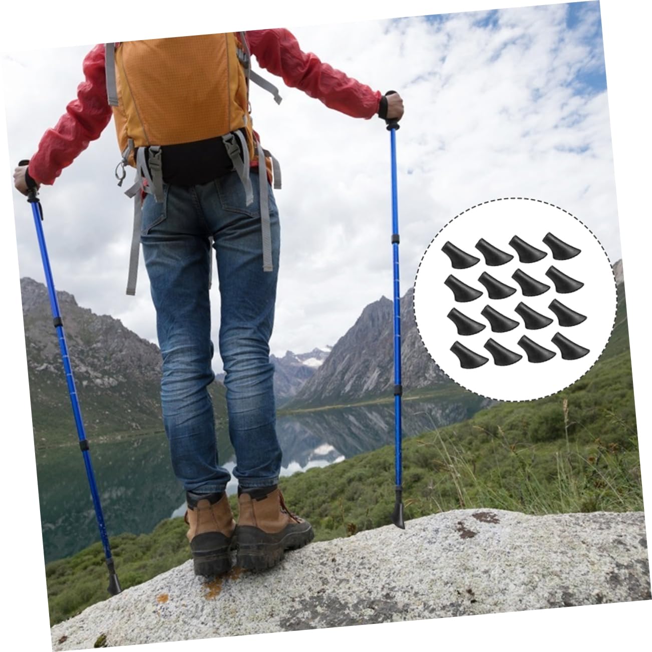 30stücke Trekkingstock Gummipuffer Antirutsch Pads Für Gehhilfen Langlebige Kunststoffstopfen Für Wanderstöcke Und Krücken Idealer Schutz Für Senioren Und
