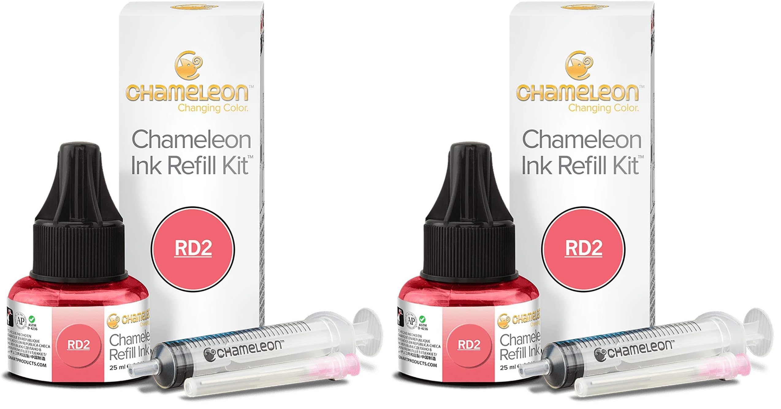 Chameleon Mürekkep Dolum 25ml Red Coral Rd2 (2 paketi)