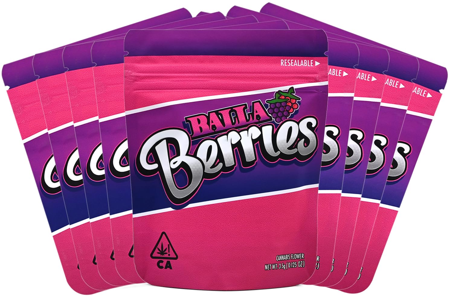 50 Pieces Small Resealable Storage Bags, 10 x 12.5 cm, Pink Foil Bags, 3.5g Mylar Bags, Clear Plastic Bags for Food, Jewellery, Candy, Storage