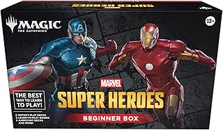 Magic: The Gathering | Marvel Super Heroes Beginner Box | 2-Player Card Game | Includes 2 Tutorial Decks, 8 Themed Half-Decks, 2 Playboards, 2 Spindowns, and More