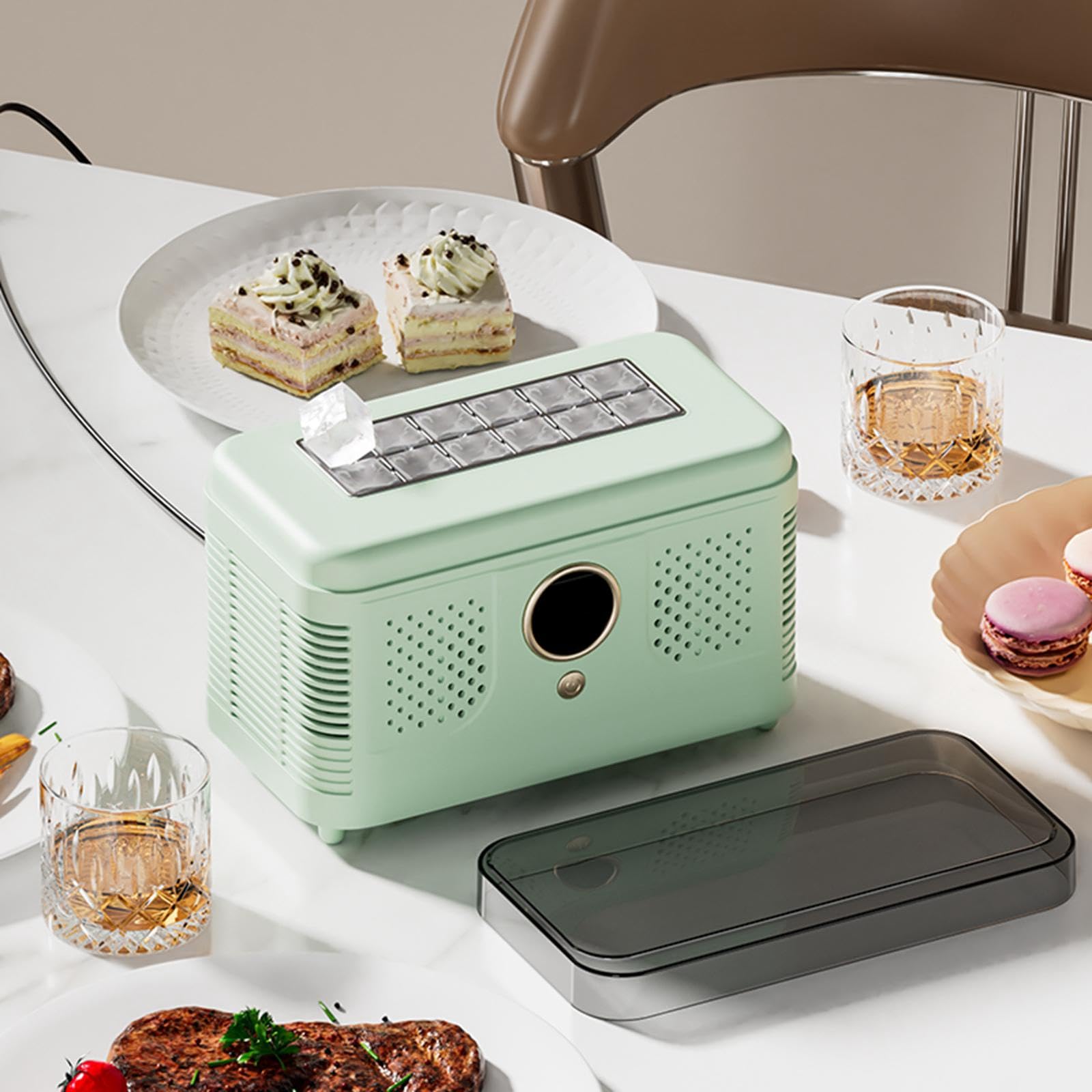 Amazon.co.jp: デスクトップ製氷機 カウンタートップ コンパクト 冷凍