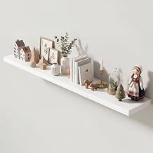 Dreamland 72 Inches Floating Shelves for Wall,9.3" Deep Long Floating Shelves Set of 1,Large Display & Storage Shelf,Wall Shelf for Bathroom Bedroom Living Room Kitchen Office,White