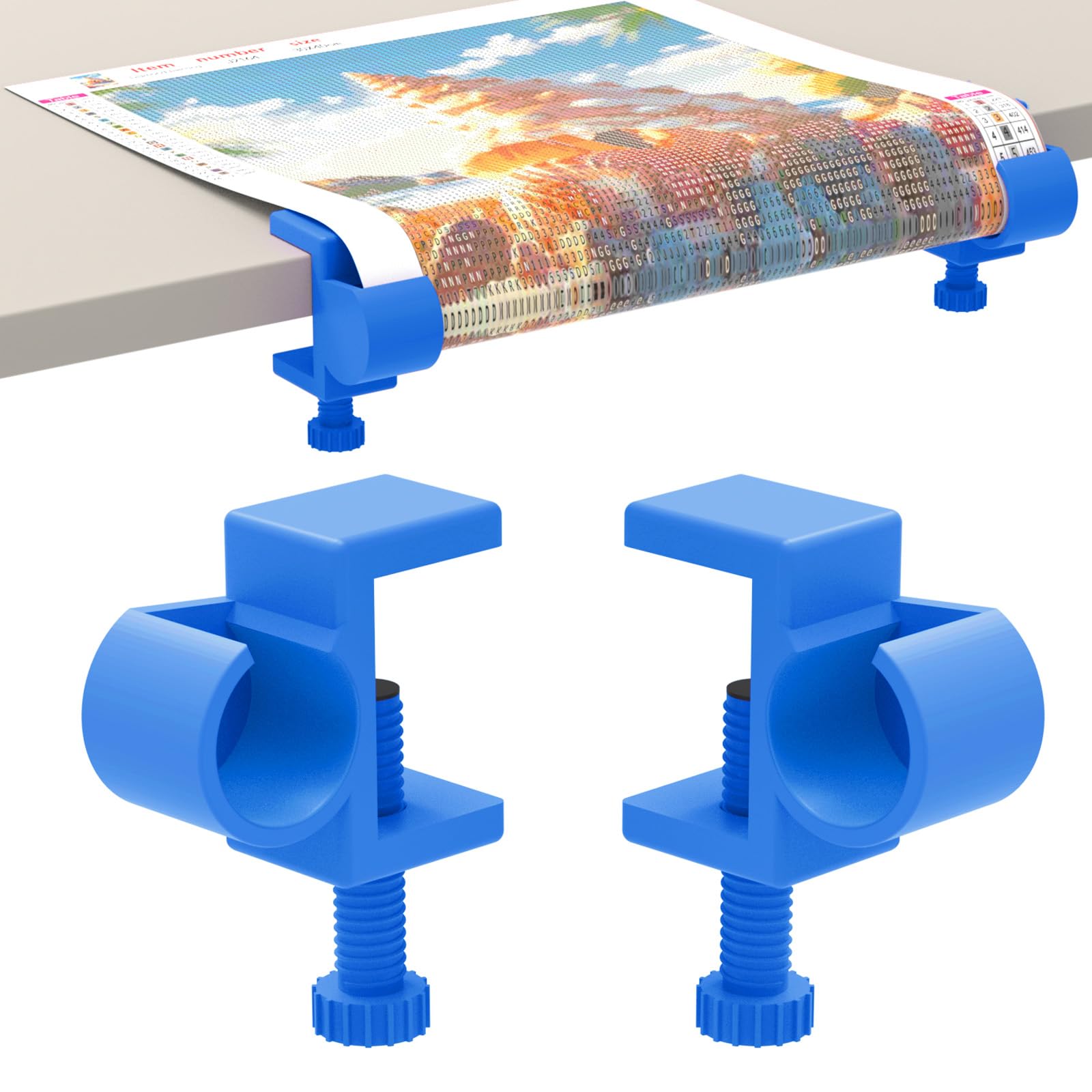 CLAMP キャンバスアート ４点セット Amazon.com: Diamond Painting Canvas Table Clamp Set, Diamond