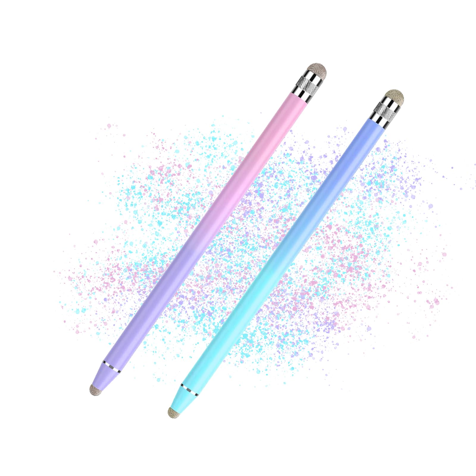 タッチペン 超高感度タ極細 充電不要 スマホ タブレット/iPad/Phone/Android コンパクト おしゃれ シンプル 接触対策 （2本）