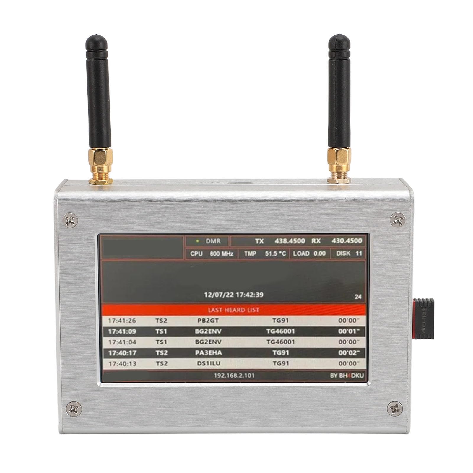 MMDVM Duplex Hotspot Module with 2 Antenna, MMDVM Duplex Hotspot Board, Multi Mode Digital Voice Modem for C4FM DMR DSTAR P25, Color Display