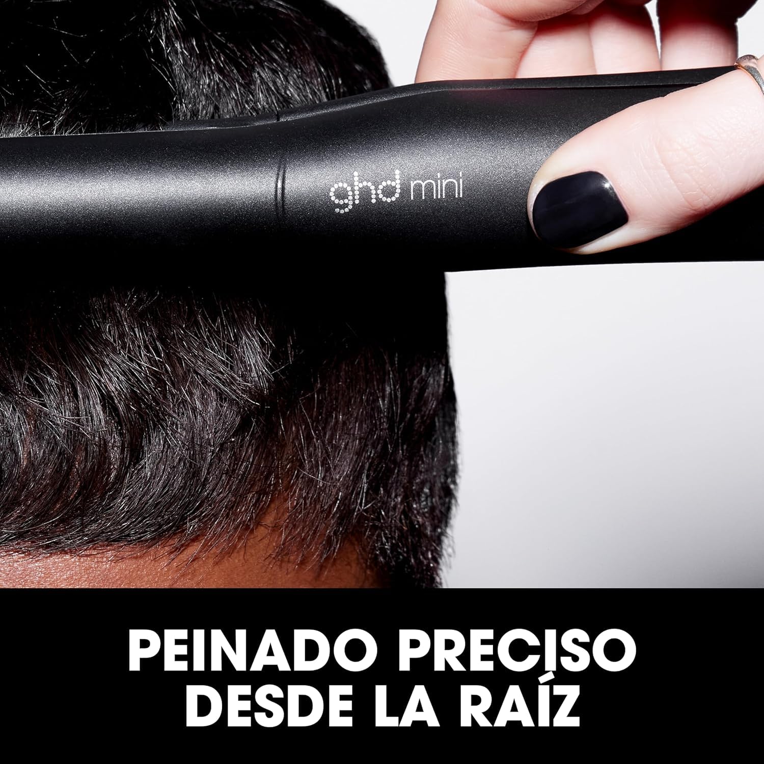 ghd mini styler Plancha de pelo profesional placas 12,7mm cerámicas negro