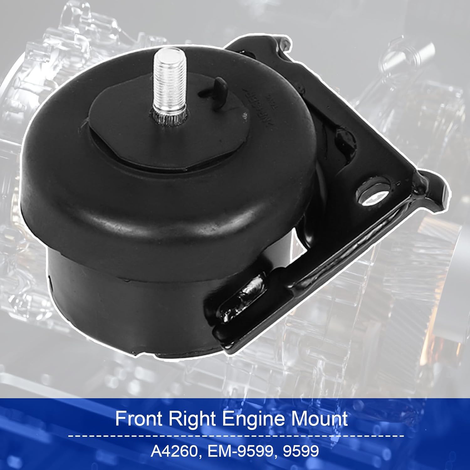 Engine Motor Mount Kit Fit for 2003-2019 Toyota 4Runner (4.0L RWD) Auto Trans, for 2007-2014 Toyota FJ Cruiser (4.0L RWD) Auto Trans OE# A4260 A4260 A62018丨Transmission Mount丨3PCS