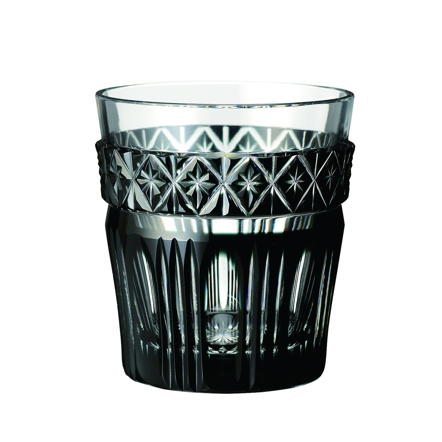 Amazon.co.jp: 山下工芸 薩摩黒切子 オールド φ7.8×8.5cm 13041630