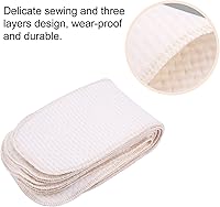 Vista 5 de 10 pañales para bebé, algodón suave, transpirable, buena absorción de agua, reutilizables, insertos de pañales, pañales de tela