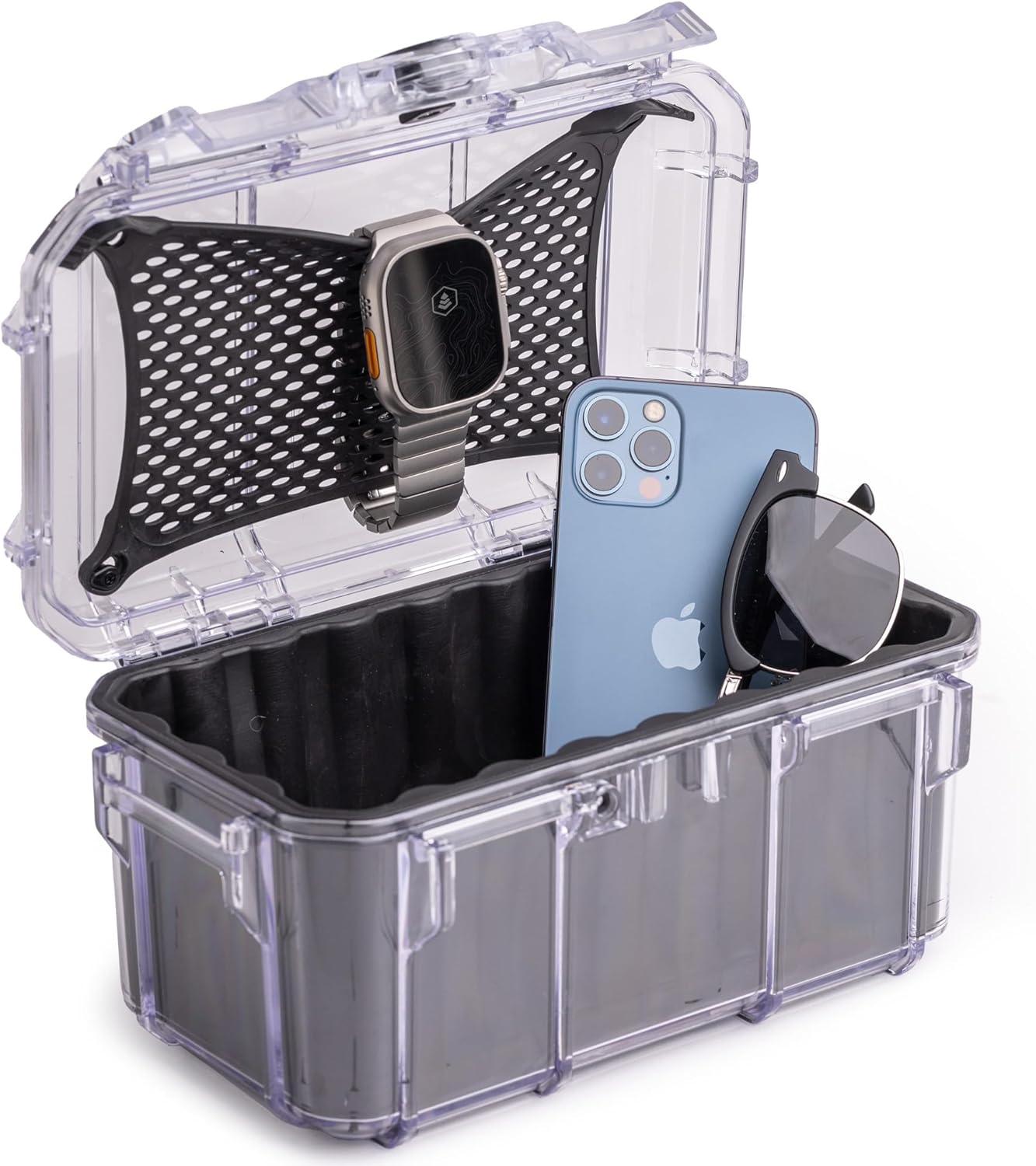Evergreen 58 Waterproof Dry Box Protective Case - Travel Safe/Mil Spec/USA Made - for Cameras, Lenses, Phones, Pistols, First Aid, Boating, Water Sports, Tacklebox, Ammo Can, Deck Boxes