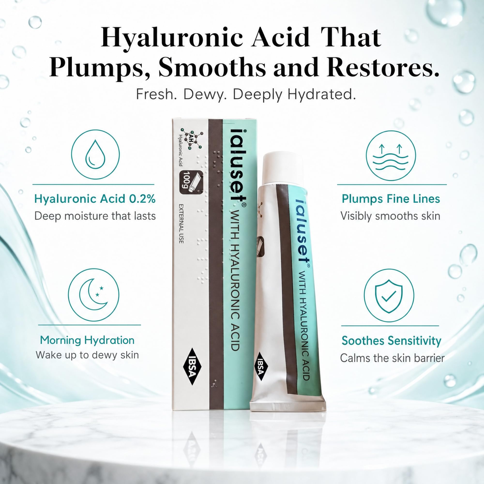 A313 Retinol Cream + Ialuset Hyaluronic Acid Cream Bundle – French Pharmacy Skincare Duo – Vitamin A & HA Night Cream Set