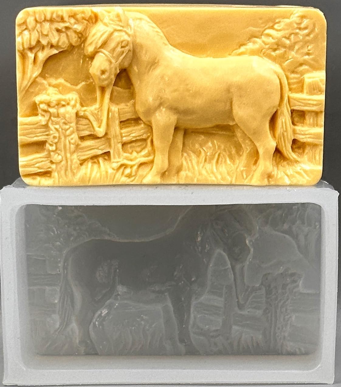Horse Silicone Mold for SOAP Making Candle Plaster Clay Livestock