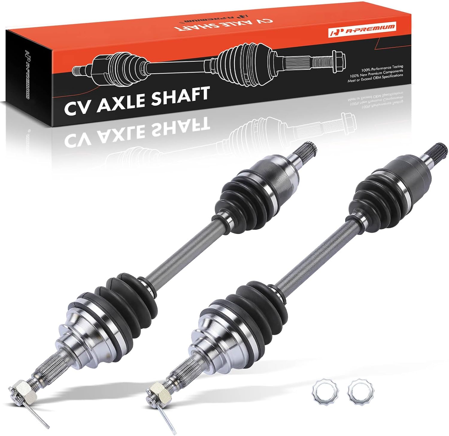 A-Premium Pair (2) Front CV Axle Shaft Assembly Compatible with Honda Foreman 500 2005-2006 2010-2013, Foreman Rubicon 500, Rincon 650/680, Driver and Passenger Side