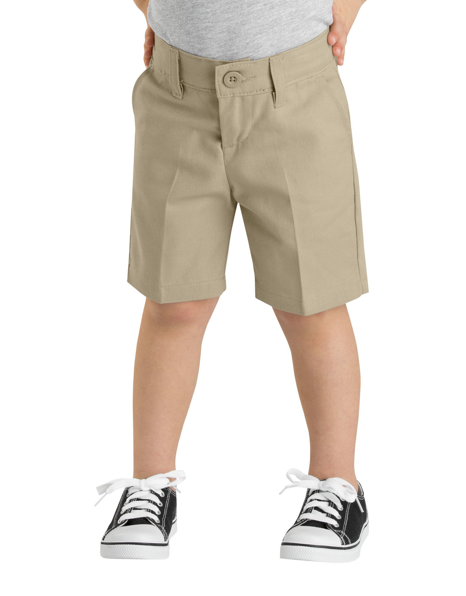 Dickies Girl Big Girls' Flexwaist Slim Fit Flat Front Short