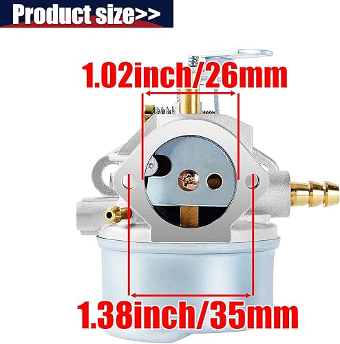 Miniatura 3 de QAZAKY Carburador compatible con Toro Power Max 6000 824 826 828 1028 LE LXE XL 38555 38556 38635 38640 38641 38642 38645 521 quitanieves Tecumseh