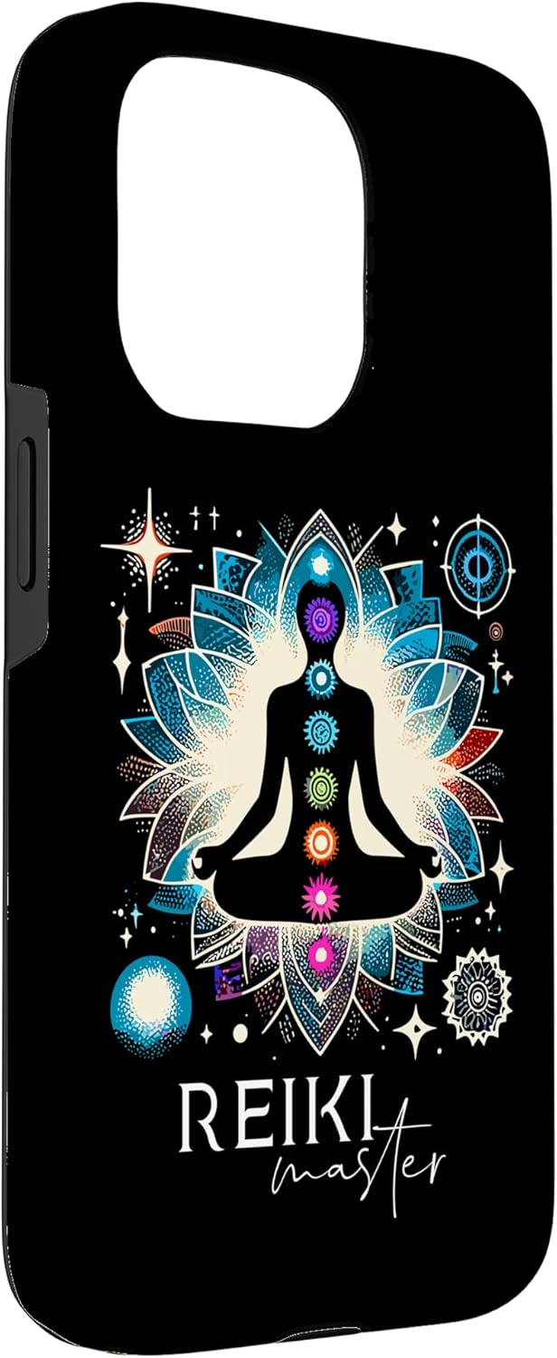 Reiki Master Holistic Healer Energy Chakras Meditation Case for iPhone 15 Pro